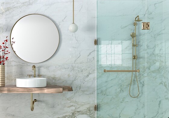 Calacatta Gold Polished Marble Slab Random