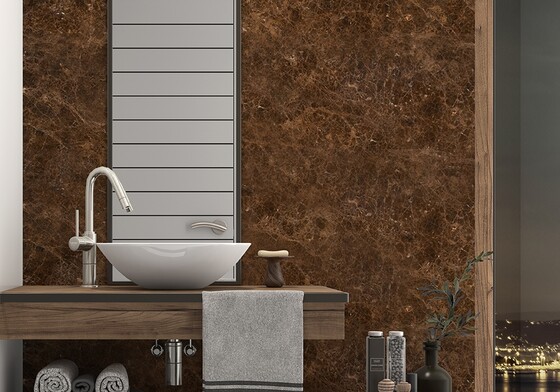 Emperador Dark Polished Marble Slab Random