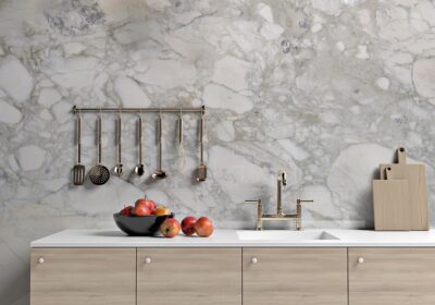 Calacatta Gold Polished Marble Slab Random 3/4 (SL10340)