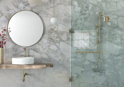 Calacatta Gold Polished Marble Slab Random 3/4 (SL10340)
