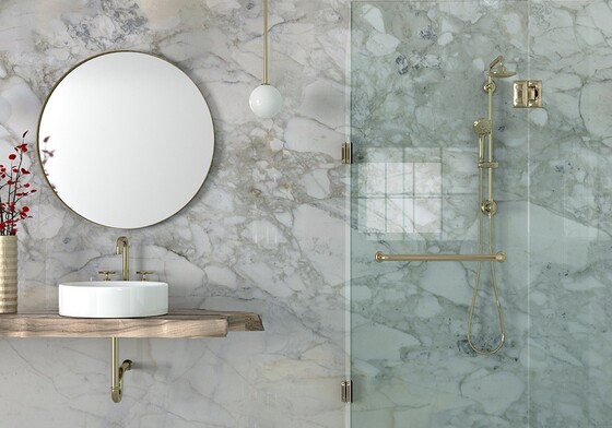 Calacatta Gold Polished Marble Slab Random