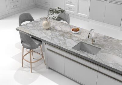 Calacatta Gold Polished Marble Slab Random 3/4 (SL10340)