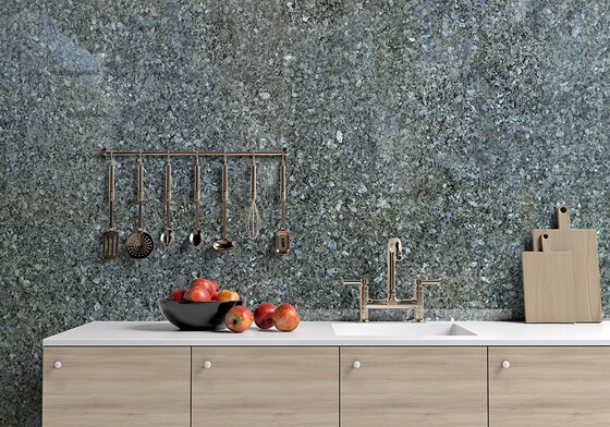 Royal Blue Polished Granite Slab Random