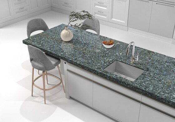 Royal Blue Polished Granite Slab Random