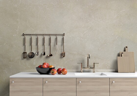 Botticino Classico Polished Marble Slab Random