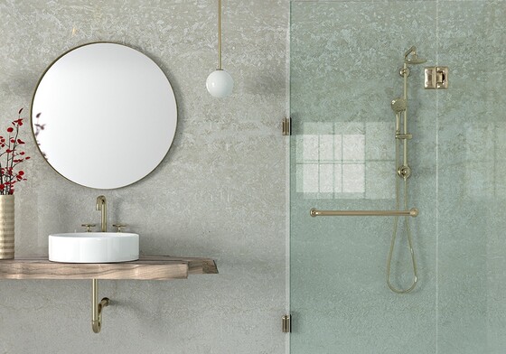 Botticino Fioritto Polished Marble Slab Random