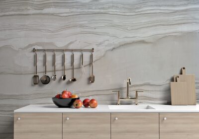 Haisa Dark Polished Marble Slab Random 3/4 (SL10451)