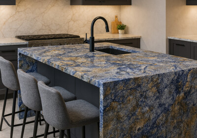 Azul Bahia Polished  Granite Slab Random (SL10583)