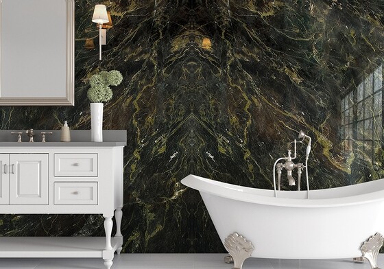 Verde Speranza Polished Marble Slab Random