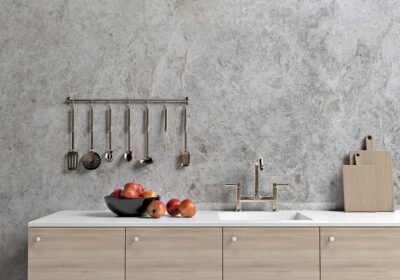 Silver Shadow Polished Marble Slab Random 3/4 (SL10796)