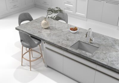 Silver Shadow Polished Marble Slab Random 3/4 (SL10796)