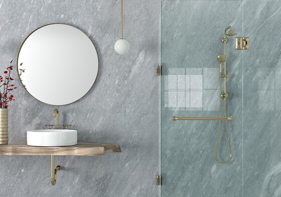 Afyon Grey Polished Marble Slab Random