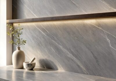 Nordic Gray Honed Marble Slab Random (SL11565)