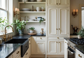 Black Ocean Polished  Granite Slab Random (SL90092)