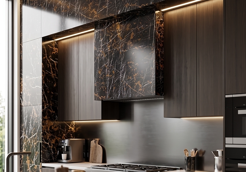 Port Laurent Polished Marble Slab Random (SL90112)