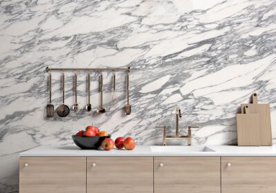 Arabescato Corchia Honed Marble Slab Random 1 1/4 (SL90265)