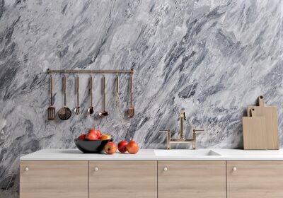 Bardiglio Nuvolato Polished Marble Slab Random 1 1/4 (SL90387)