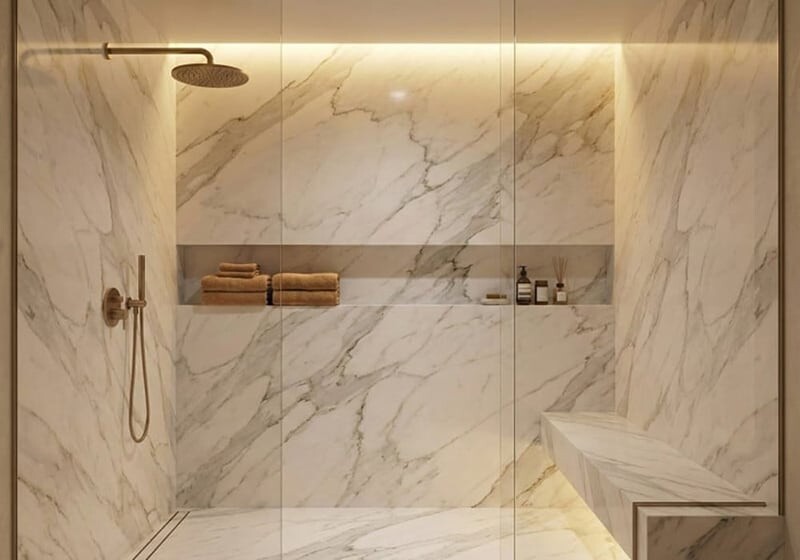 Calacatta Gold Supreme Polished Marble Slab Random