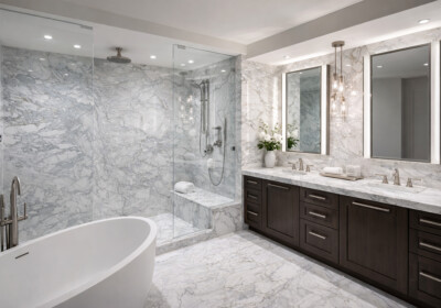 Calacatta Gold Supreme Polished Marble Slab Random (SL90502) Room Scene Image