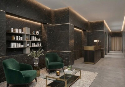 Cygnus Polished Granite Slab Random (SL90523) Room Scene Image