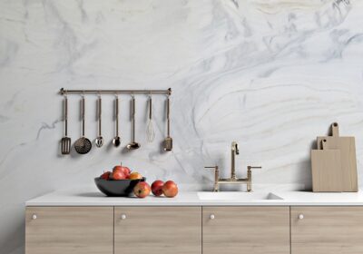 Bianco Lasa Vena Polished Marble Slab Random 1 1/4 (SL90538)