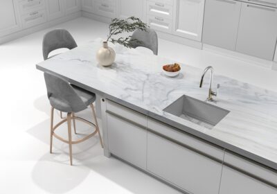 Bianco Lasa Vena Polished Marble Slab Random 1 1/4 (SL90538)