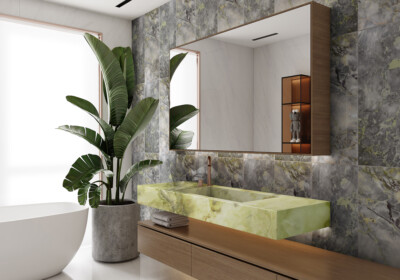 Onyx Jade Green Polished  Onyx Slab Random (SL90550)