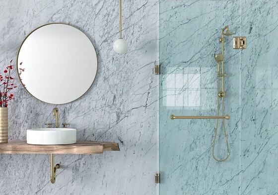 Bianco Gioia Polished Marble Slab Random
