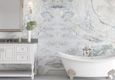 Bianco Raffaello Polished Marble Slab Random 1 1/4 (SL90669)