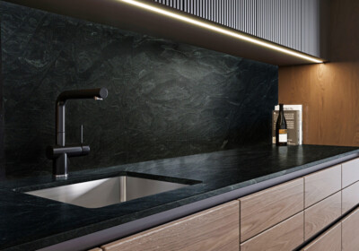 Virginia Mist Honed&leather  Granite Slab Random (SL90750)