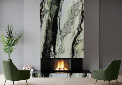 Orca Polished  Marble Slab Random (SL90805)