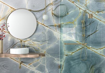 Azure Polished Granite Slab Random 1 1/4 (SL90840)