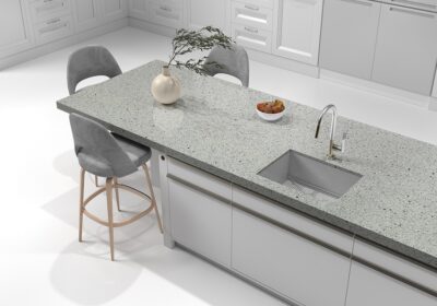 Bethel White Polished Granite Slab Random 1 1/4 (SL90847)
