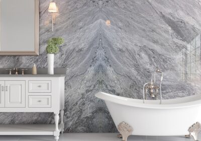 Bardiglio Polished Marble Slab Random 1 1/4 (SL90892)
