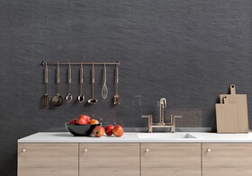 Black Cardosa Leather Granite Slab Random 1 1/4 (SL90899)