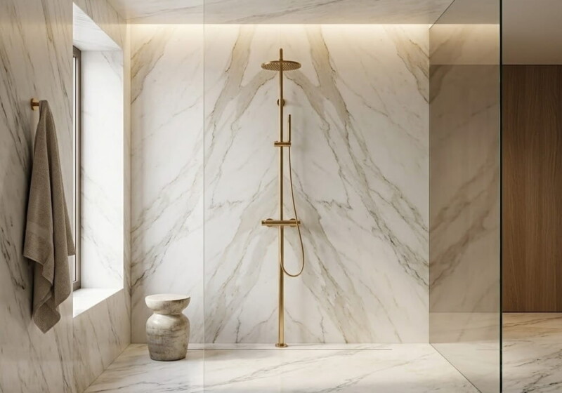 Calacatta Bella Polished Marble Slab Random (SL90962)