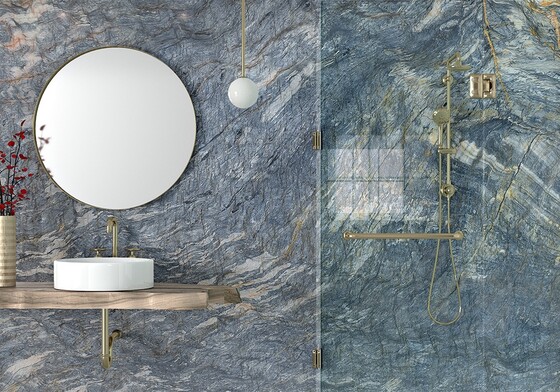 Tungsten Polished Quartzite Slab Random