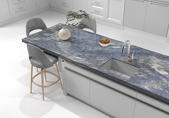 Tungsten Polished Quartzite Slab Random