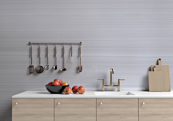 Gray Venneer Polished Quartzite Slab Random