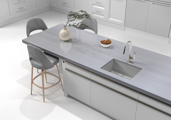 Gray Venneer Polished Quartzite Slab Random