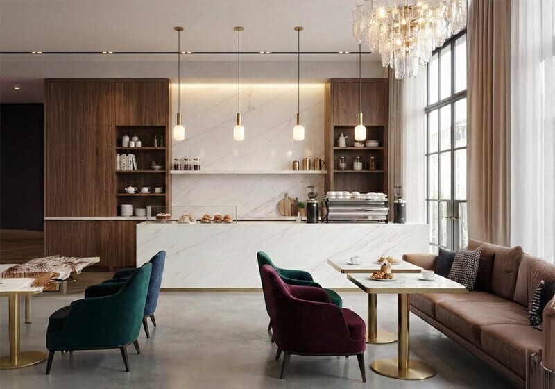 Calacatta Lincoln Polished Marble Slab Random