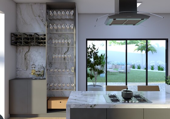 Bora Bora Polished Quartzite Slab Random