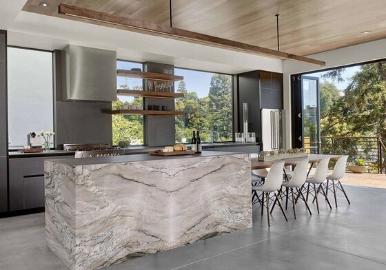 Bora Bora Polished Quartzite Slab Random