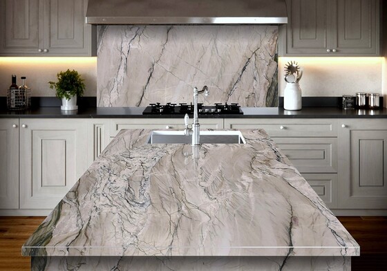 Bora Bora Polished Quartzite Slab Random