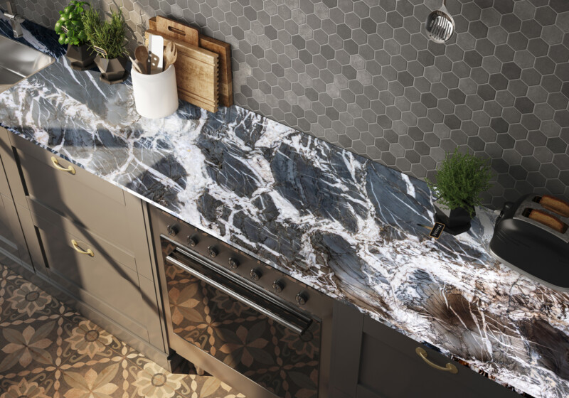 Vittara Crystal Polished Quartzite Slab Random