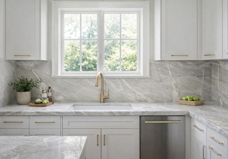 Majestic Nuage Polished Quartzite Slab Random