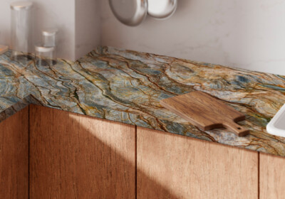 Tempest Blue Polished  Quartzite Slab Random (SL91137)