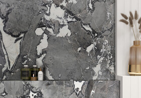 Pacific Gray Polished Marble Slab Random 3/4 (SL91144)
