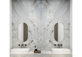 Dover Blue Polished Marble Slab Random 3/4 (SL91151)