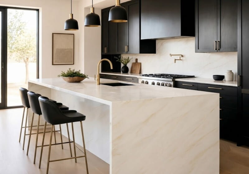 Bianco Rhino Supreme Polished Marble Slab Random